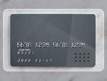 Una carta di credito