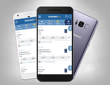 Alcuni device portatili Android che supportano l'app di Eurobet
