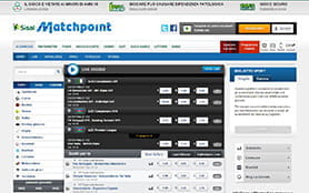 La home page scommesse di Sisal Matchpoint