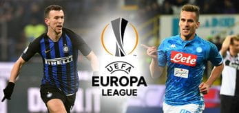 Ivan Perisic, Arkadiusz Milik, il logo dell'Europa League