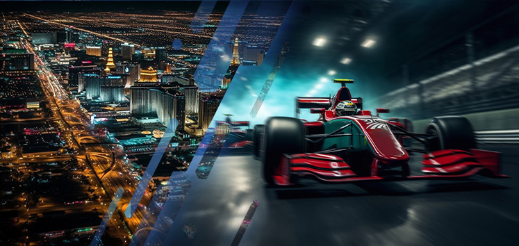 macchine Formula 1 a Las Vegas